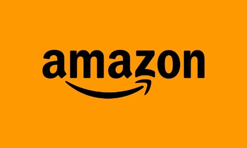 Logo Amazon com link para a loja